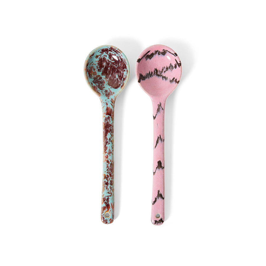 Hkliving 70s ceramics: serving spoons - Sprinke