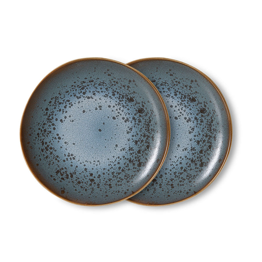 Hkliving 70s ceramics - Side plates Mineral (set of 2)