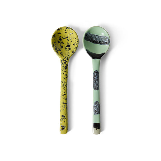 Hkliving 70s ceramics - Serving spoons Mines