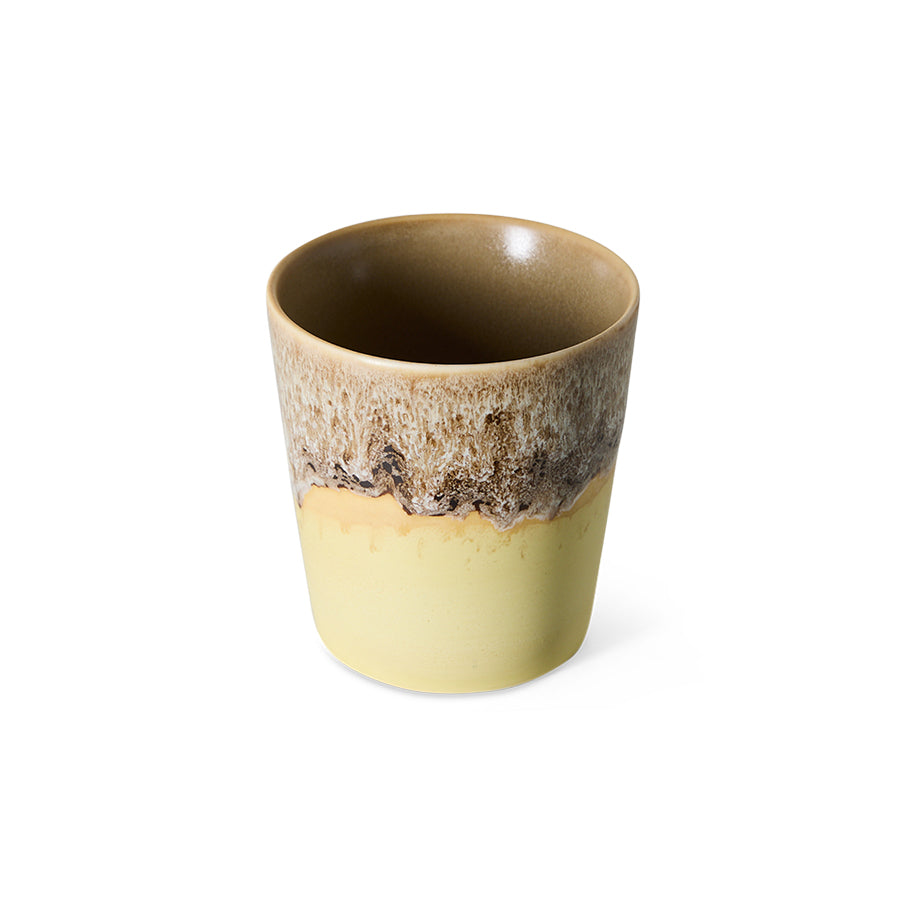 Hkliving 70s ceramics - Coffee mug, Custard