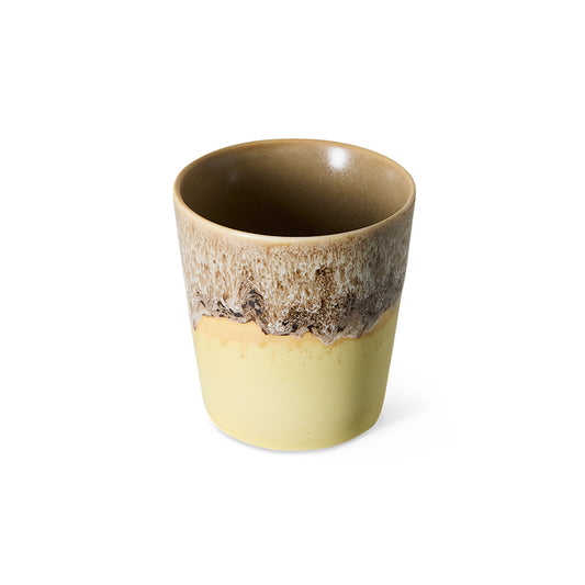 Hkliving 70s ceramics - Coffee mug, Custard