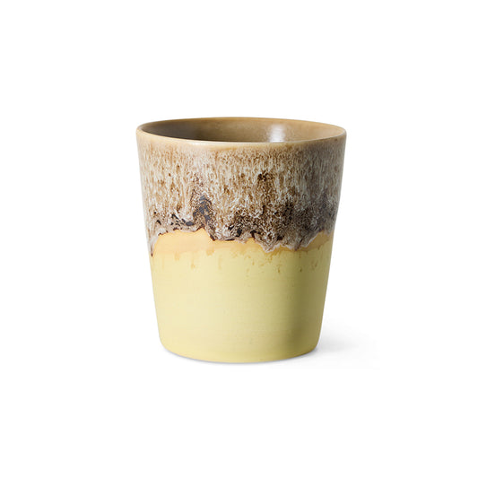 Hkliving 70s ceramics - Coffee mug, Custard