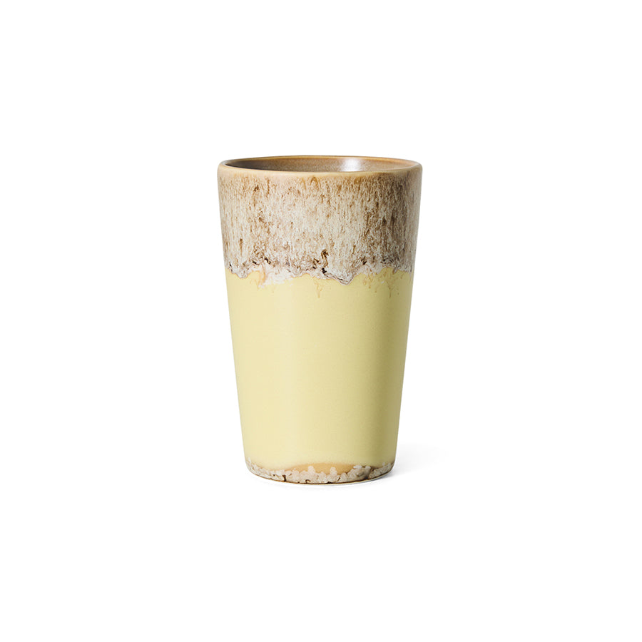 Hkliving 70s ceramics - Tea mug, Custard