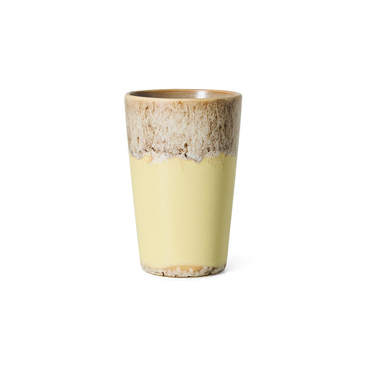 Hkliving 70s ceramics - Tea mug, Custard