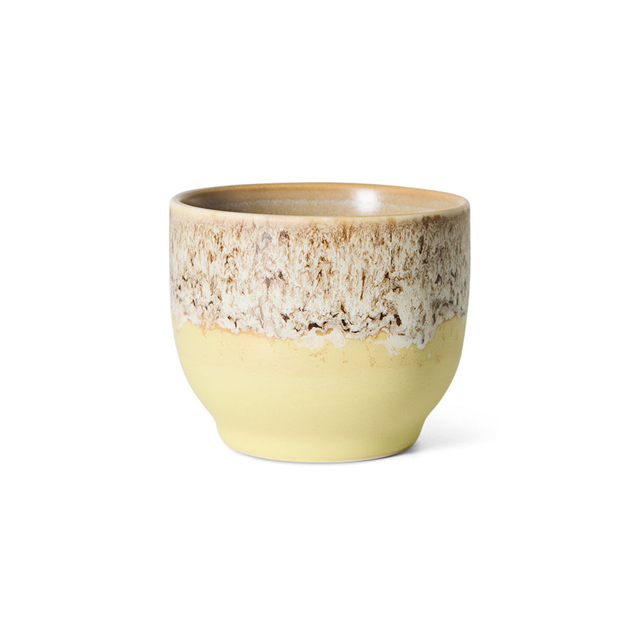 Hkliving 70s ceramics - Cafe cup, Custard