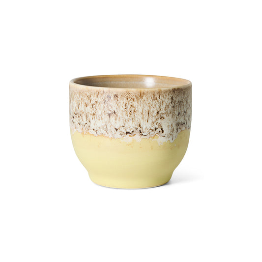 Hkliving 70s ceramics - Cafe cup, Custard