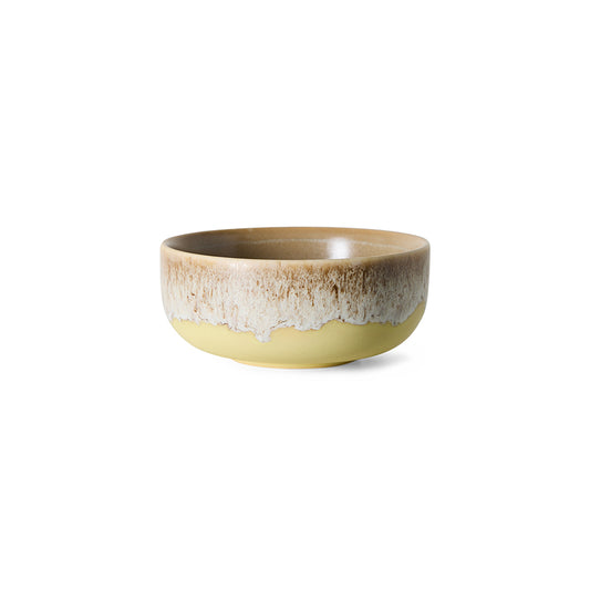 Hkliving 70s ceramics - Tapas bowl, Custard