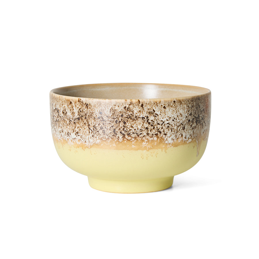 Hkliving 70s ceramics - Noodle bowl, Custard