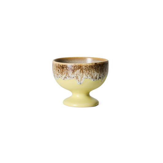Hkliving 70s ceramics - Small coupe, Custard
