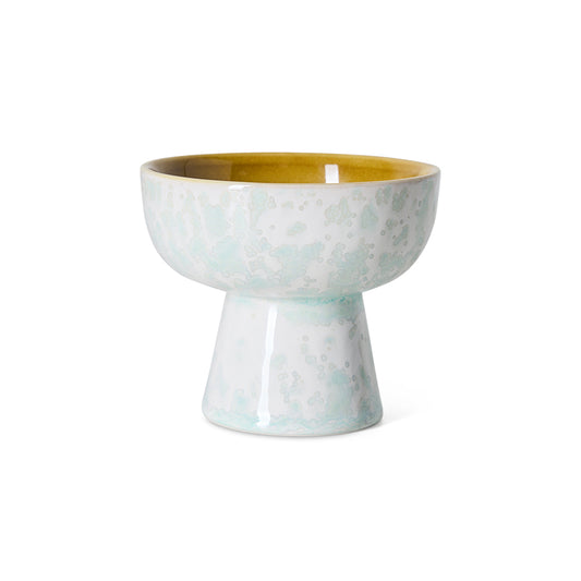 Hkliving 70s ceramics - Tapas bowl on base S, Lotus