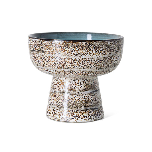 Hkliving 70s ceramics - Tapas Bowl on Base L, Brew