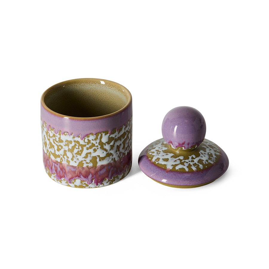 Hkliving 70s ceramics - Small storage jar, Deepsea