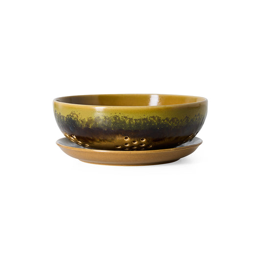 Hkliving 70s ceramics - Berry bowl Truffle