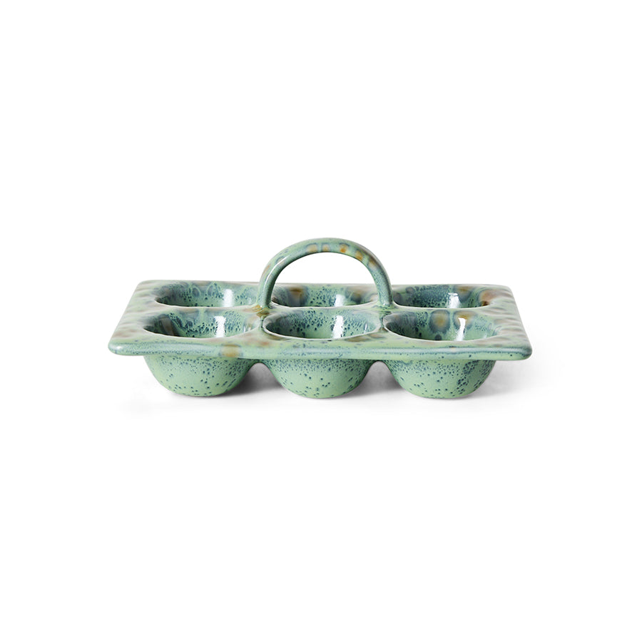 Hkliving 70s ceramics - Egg tray Minty