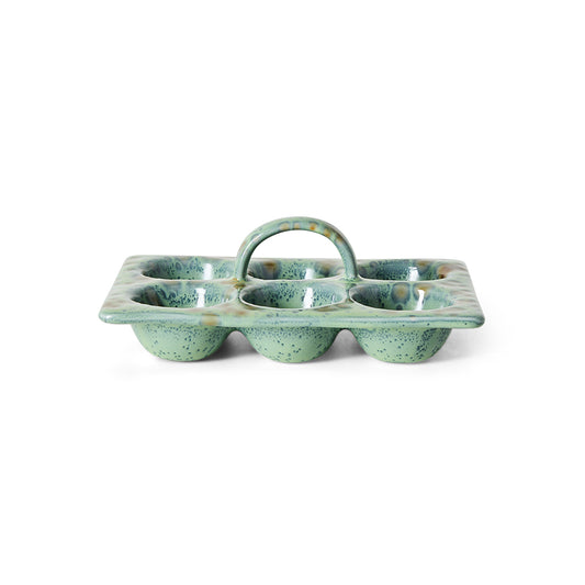 Hkliving 70s ceramics - Egg tray Minty