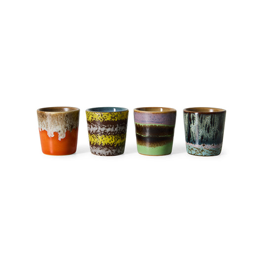 Hkliving 70s ceramics - Egg cups bright (set van 4)
