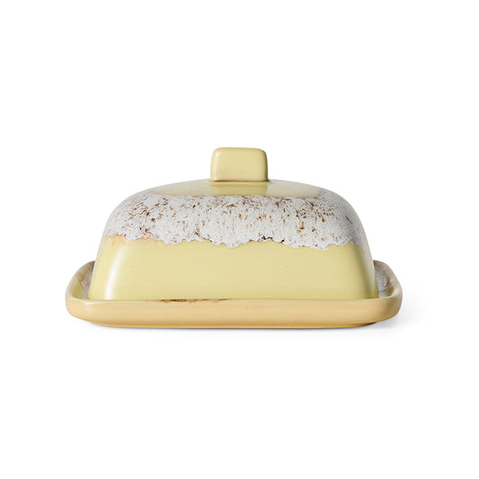 Hkliving 70s ceramics - Butter dish Custard