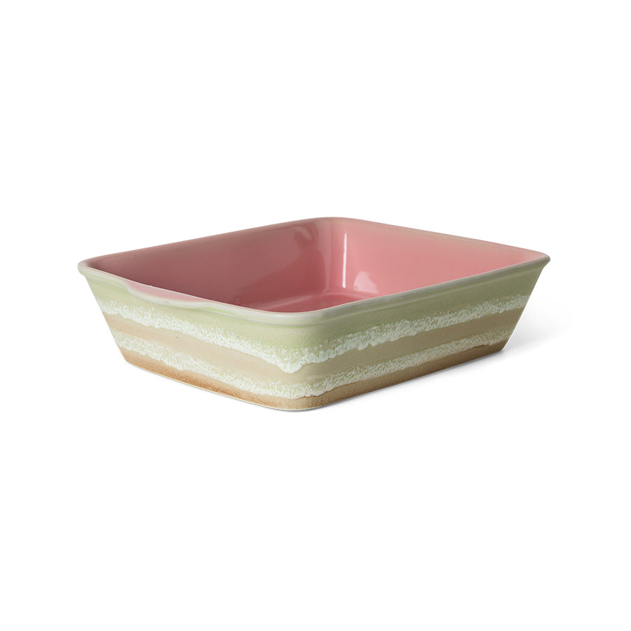 Hkliving 70s ceramics - Oven dish large, Umber