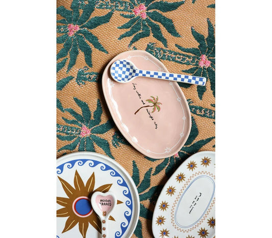 All the Luck in the World - Lepel Schaakbord patroon