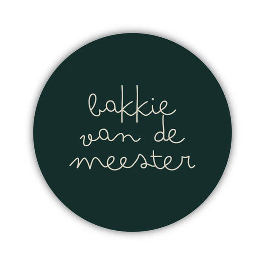 Onderzetter - Bakkie van de Meester