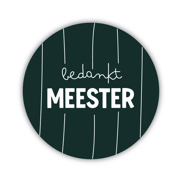 Onderzetter - Bedankt Meester