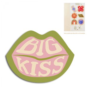Cut out kaart - Big kiss