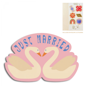 Cut out kaart - Just married