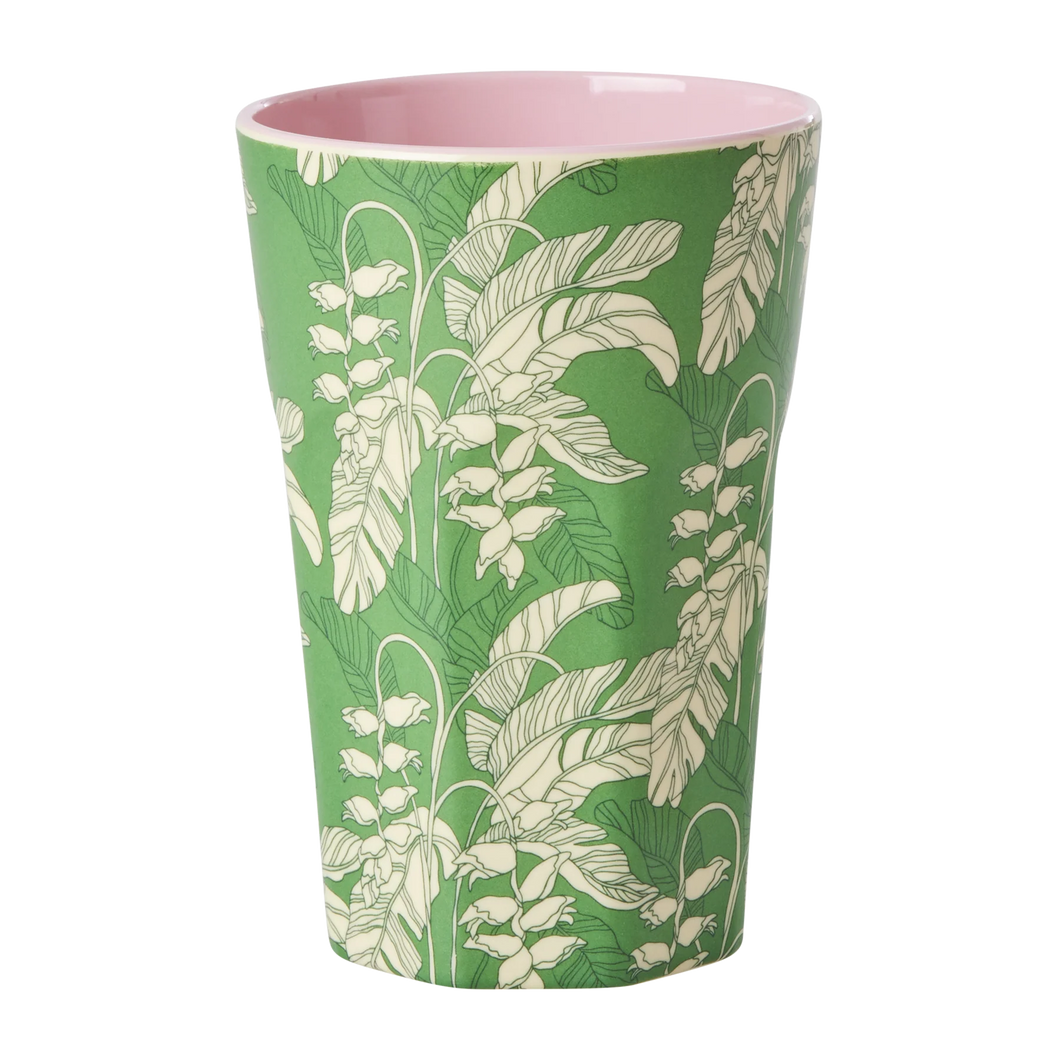 Melamine cup - Rice Green paradise print