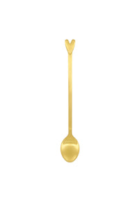 Zusss - Set van 2 lange lepels hartje - Goud