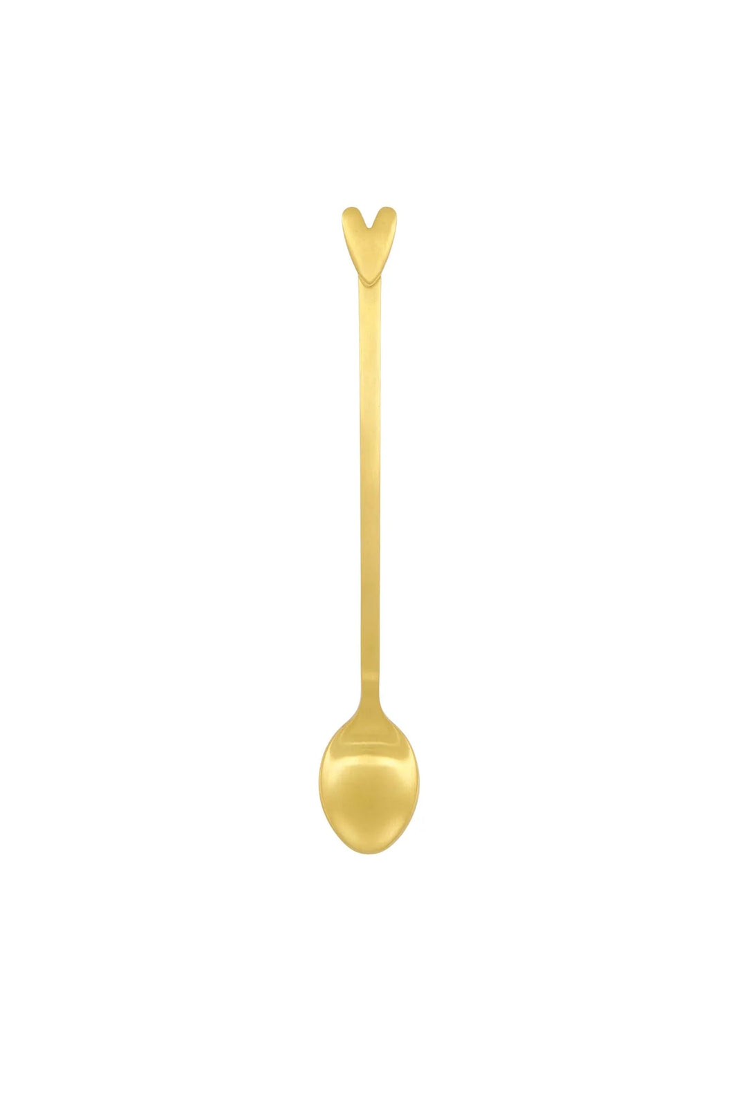 Zusss - Set van 2 lange lepels hartje - Goud