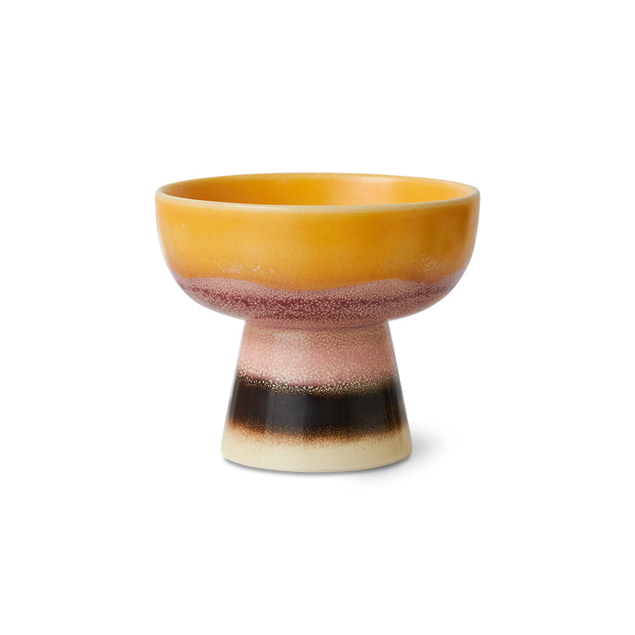 70s ceramics: tapas bowl on base - Sunshade