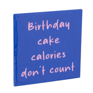 Tegeltje - Birthday cake