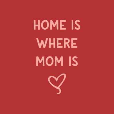 Tegeltje - Home is where mom is
