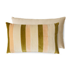 Kussen - HK living Striped velvet fields