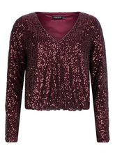 Afbeelding in Gallery-weergave laden, Top Gigi - Wine Red
