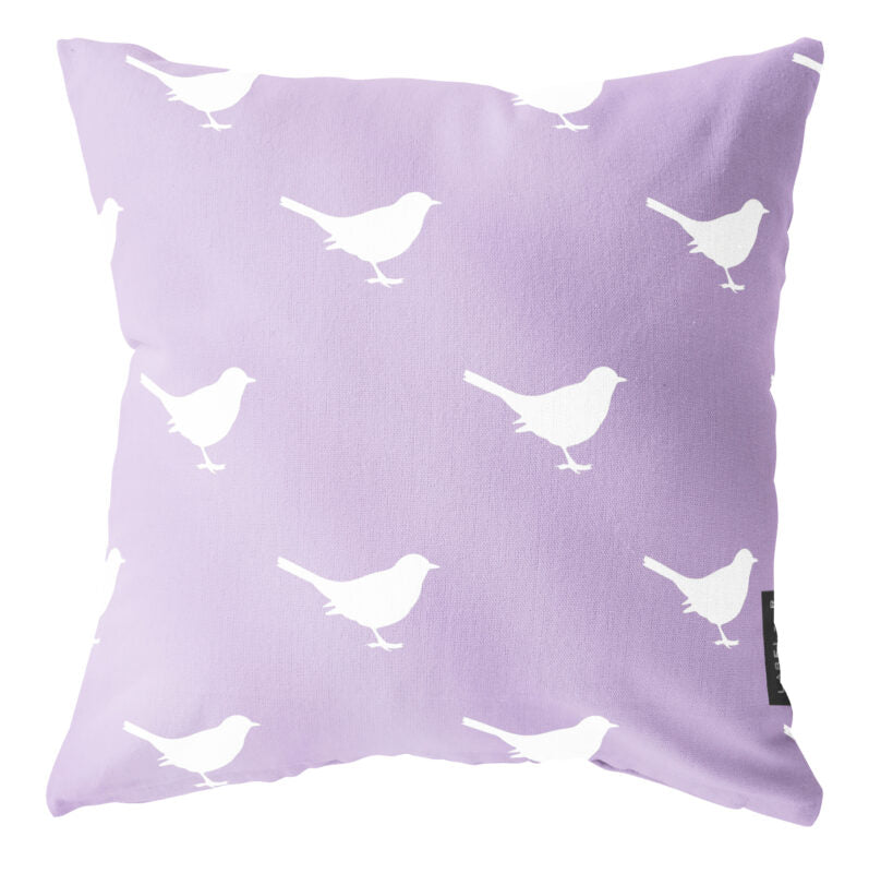 Buitenkussen vogeltje - Lila