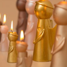 Afbeelding in Gallery-weergave laden, Engel kaars groot - Skin metallic
