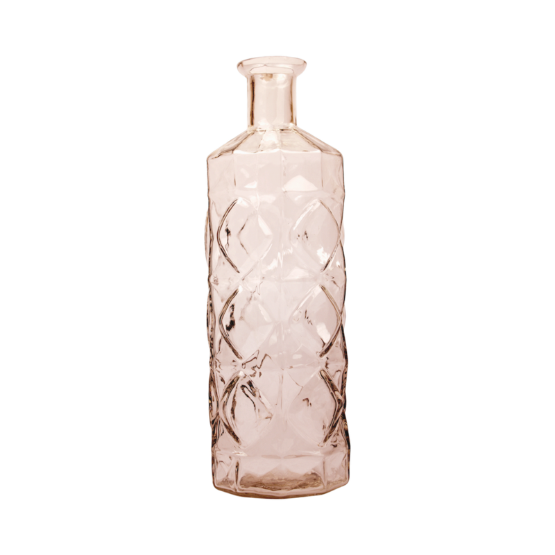 Glazen fles - Koraal