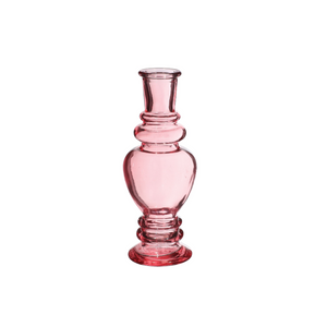 Kaarsenstandaard glas groot - Roze