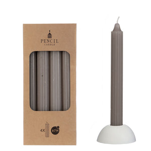 Dinerkaars ribbel set - Grijs