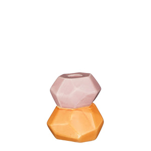 Kaarsenstandaard klein - Roze/oranje