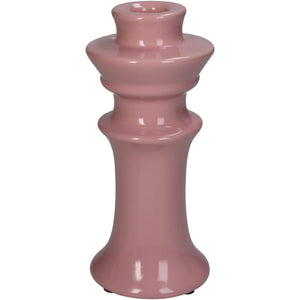 Kaarsenstandaard aardewerk klein - Roze