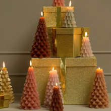Afbeelding in Gallery-weergave laden, Kerstboom kaars klein - Terra roze
