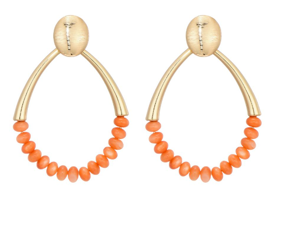 Oorbellen - Oranje/goud