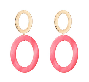 Oorbellen - Roze/goud
