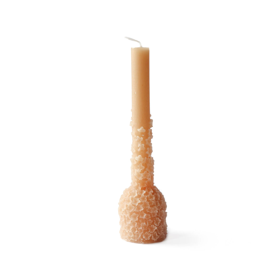Sculpture bloom kaars - Apricot
