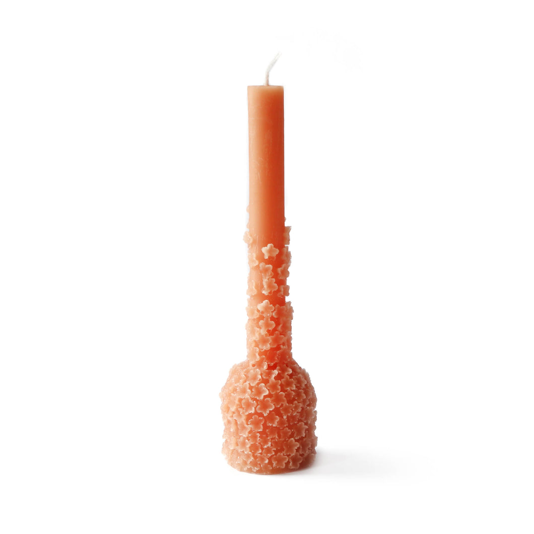 Sculpture bloom kaars - Caramel