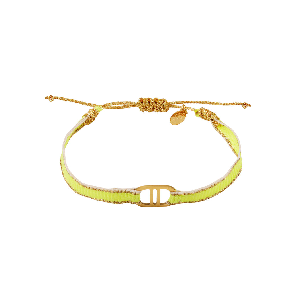 Armbandje good life - Geel