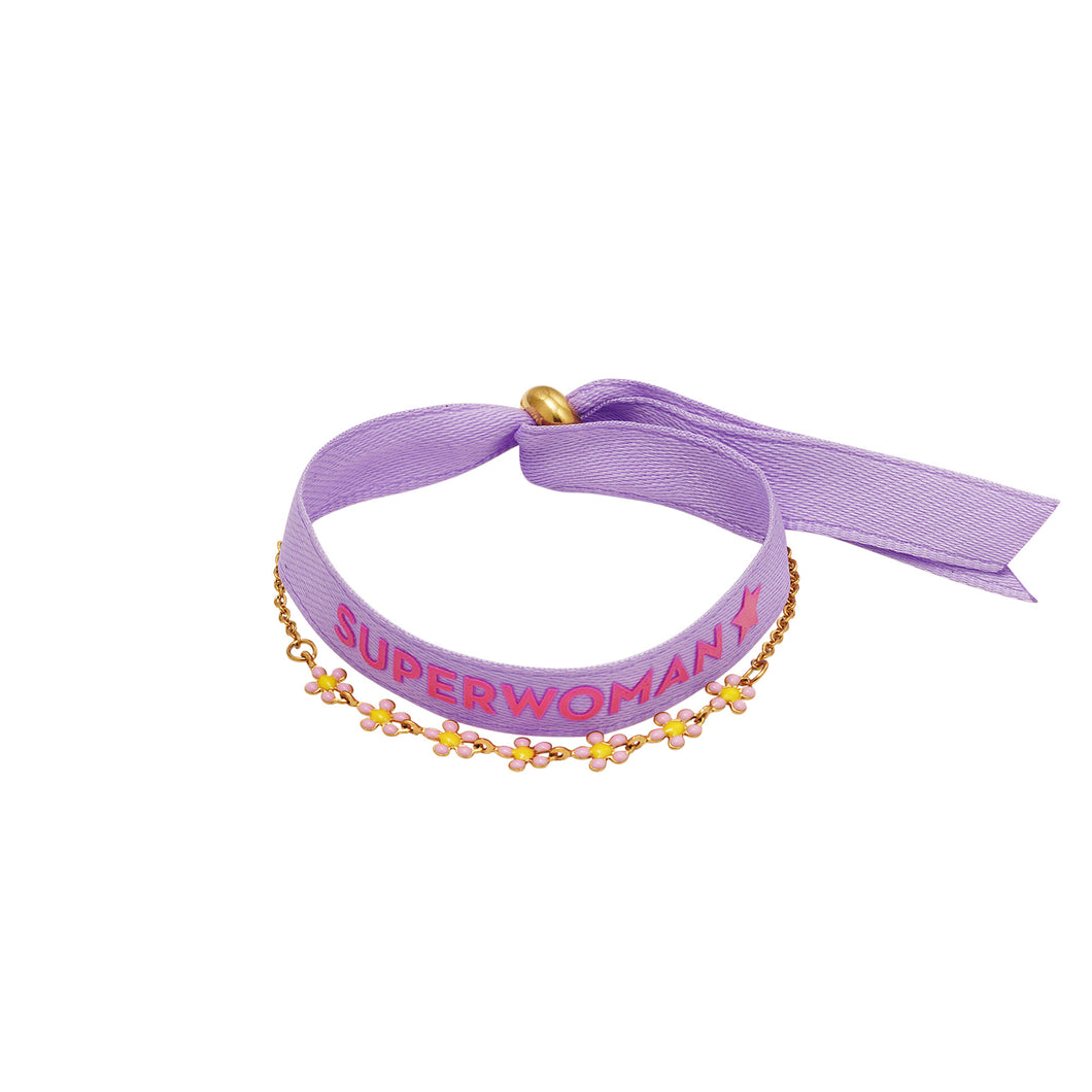 Armbandje Superwoman - Paars