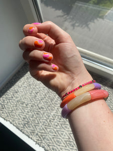 Tube armband dun - op maat